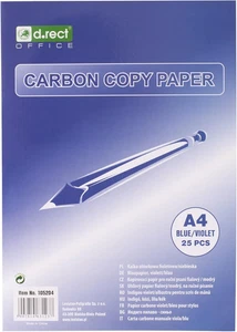 Carbon Paper, Carta Velina, DIN A4, 25 Fogli - Foto 1 di 12