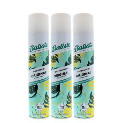 Batiste Dry Shampoo Original Classic Fresh 200ml 3-Pack Instant Hair Refresh - Image 1 of 4