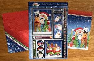 Hunkydory Cute Christmas - Santa's Little Helpers Christmas Card Making Kit - Picture 1 of 4