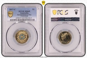 Australia 2017 C Mintmark Rosemary $2 Coin PCGS MS69 Eq Top Pop #3615 - Picture 1 of 1