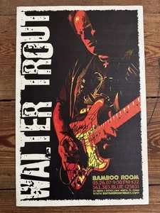 Canned Heat’s Walter Trout - 2007 Signed Concert Poster - Lake Worth, Florida - Picture 1 of 11