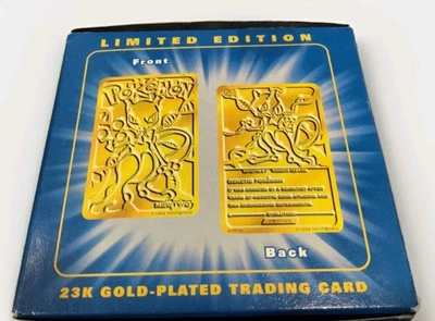 Tarjeta sellada Pokemon TCG Burger King Mewtwo #150 chapada en oro 23k en Pokeball 1999 Foto 1 de 4