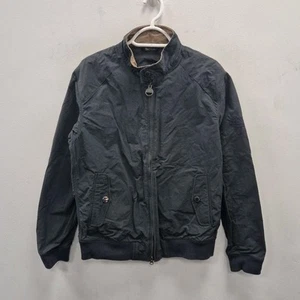 Barbour Steve Mcqueen Rectifier Lightweight Biker Navy Coat Jacket Size Medium - Bild 1 von 11