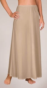 Lencería Shadowline Nylon Acampanado Medio Slip 30" Largo Estilo 47116 Pequeño-Grande Desnudo - Imagen 1 de 2