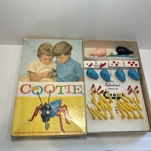 Vintage 1949 Cootie Spiel von Schaper Manufacturing Company Box Teile - Bild 1 von 8