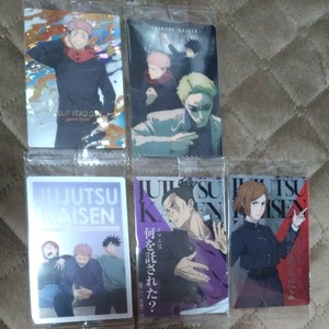 Jujutsu Kaisen Wafer Card Set of 5 - Picture 1 of 4