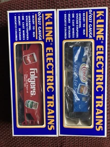 K-Line - Calibre O - Tolva Folgers 2 bahías #101681 y #91951 Crisco Caboose - Imagen 1 de 5