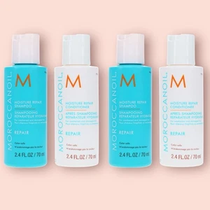 Lote de champú reparador de humedad Moroccanoil 2,4 fl. oz y acondicionador 2,4 oz conjunto de viaje - Imagen 1 de 3