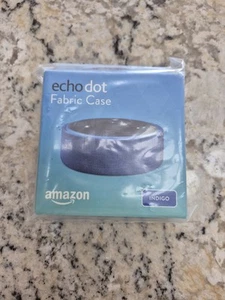 Echo Dot 2nd Generation Fabric Amazon Case Blue Indigo New - Picture 1 of 4