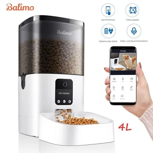 Katze Futterautomat Automatischer 4L Futterspender Mit Video Sprach WLAN APP - Bild 1 von 9