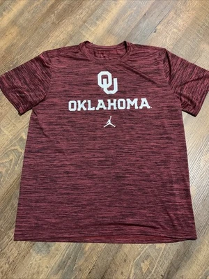Mens Nike Jordan Oklahoma Sooners Team Issue Velocity DRI-FIT T-Shirt Large - Image 1 of 4
