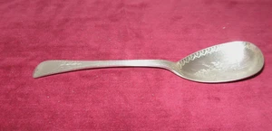 Antique Fancy Heavy Silverplate Serving Spoon 9" Hallmarks On Handle - Picture 1 of 6