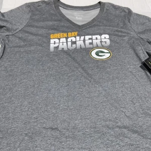 Nike Green Bay Packers Womens V Neck T Shirt NEW Size XL - Picture 1 of 5