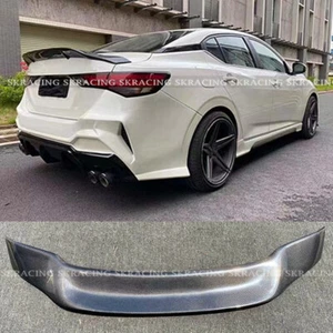 REAL CARBON FIBER HIGH KICK DUCKBILL TRUNK SPOILER FOR 2020-2022 NISSAN SENTRA - Picture 1 of 14