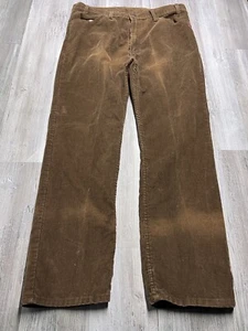 Vintage 80s Levis 519 Corduroy White Tab Pants Brown 1988 Size 38x30 Made in USA - Picture 1 of 15