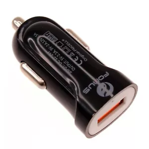Car Charger 18W Fast USB Port Power Adapter DC Socket Quick for Smartphones - Picture 1 of 6
