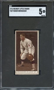 1912 Recruit Little Cigars T207 Roger Bresnahan SGC 5 HOF St. Louis Cardinals - Picture 1 of 2