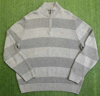 Chaps Ralph Lauren Striped 1/4 Zip Sweater Pullover Mens Size XL - Image 1 of 4