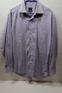 David Donahue Dress Casual Shirt Men's 17.5 34/35 Long Sleeve Cotton (READ) - Picture 1 of 9