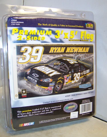 VINTAGE 2009 BSI 3' x 5' PREMIUM FAN FLAG #39 US ARMY CAMOUFLAGE SHR RYAN NEWMAN Cover