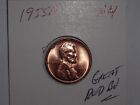 Wheat Penny 1955D Great Red Bu 1955-D Lincoln Cent Lot #4 Unc Red Luster
