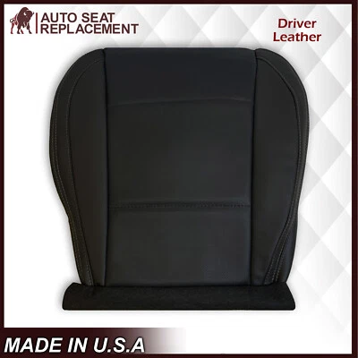 Cubierta de asiento de cuero perforada para parte inferior del conductor negra para Subaru Outback Legacy 2016 Foto 1 de 4
