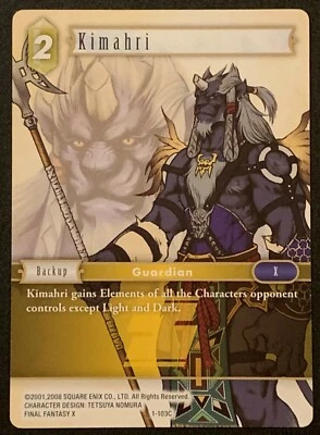 Kimahri | 1-103C | Common | Earth | Backup | Opus I | Final Fantasy TCG - Image 1 of 3