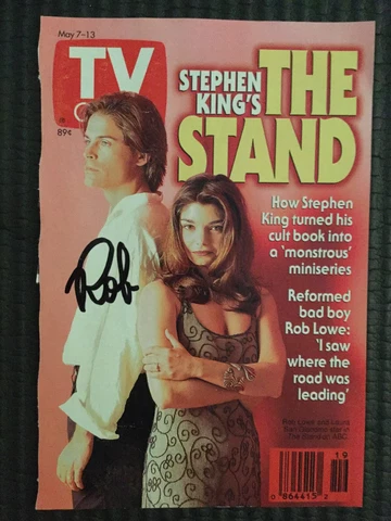 Rob Lowe Signed TV guide Cover The Stand Photo Autographed AUTO Rare Rob Only Cover