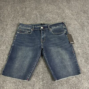 True Religion Ricky Jeansshorts Herren 38 Dark Scorched Relaxed Straight Raw Hem - Bild 1 von 10