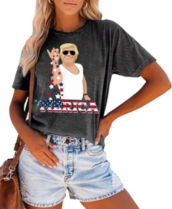 Women'S 4Th of July Independence Day T-Shirt Summer 1776 USA America Memorial Da - Picture 1 of 12