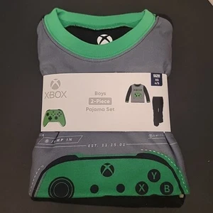 Boys XBox Pajamas Set XS 4/5 Green Black Fleece Video Game PJ’s Youth Sleepwear  - Picture 1 of 3