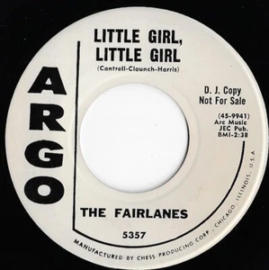 FAIRLANES little girl, little girl U.S. ARGO 45rpm 537_1960 EXCELLENT promo - Picture 1 of 1