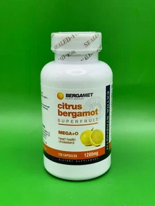 Bergamet North America Mega + O Heart Dietary Supplement - 60 Capsules Exp 4/26 - Picture 1 of 3