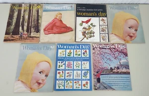 Lot of (7) Vintage Woman's Day Magazines 1950 1951 1953 1954 1962 - Picture 1 of 17