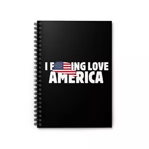 I F'ing Love America spiralförmiges Notizbuch - linierte Linie - Bild 1 von 5