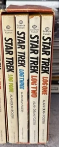Star Trek Log Series Alan Dean Foster Books 1-4 set completo di scatola - Foto 1 di 1