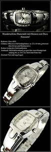 Elegant Mini Ladies' Watch OSCO with Simulated Stones Pretty & Cute, Silver - Picture 1 of 1