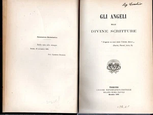 @C10 Gli angeli nelle divine scritture Luigi Lanzoni Unione Tipografico edit1891 - Picture 1 of 4