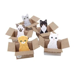 20 Pack Cat Shaped Sticky Notes Mini Sticker Bookmark Page Flags Index Tab Re... - Picture 1 of 5