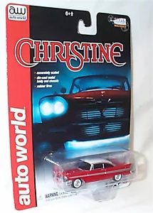 Auto World - Christine / 1958 Plymouth Fury - Macchine schermo argento scala 1:64 - Foto 1 di 1