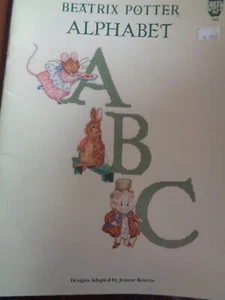 VINTAGE BEATRIX POTTER CROSS STITCH ALPHABET PATTERNS BOOK #593 - Picture 1 of 2