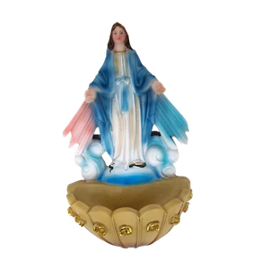Virgen Milagrosa Wall Plaque Holy Water Holder - Picture 1 of 1