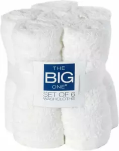 30 Wash Cloths Wholesale Lot 6 Pack x 5 Soft Terry Cotton Rags White Washcloths - Picture 1 of 5