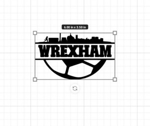 Wrexham AFC 6x3.5 Inch Soccer / Football Die-Cut Decal Sticker, Ryan Reynolds!