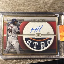 2021 Topps Definitive Collection Yordan Alvarez Autograph Game-Used Patch 1/1