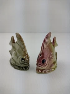 Genuine Darbyshire Fish Novelty Salt & Pepper Shaker Retro Vintage Aquarium - Picture 1 of 7