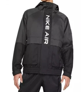 Nike Sportswear Loose Fit Full Zip Woven Hooded Jacket Black Size XS - Picture 1 of 13