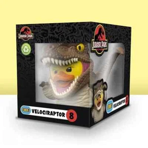 TUBBZ SAMMLERSTÜCK GUMMIENTE BOXED EDITION JURASSIC PARK VELOCIRAPTOR DINOSAURIER - Bild 1 von 4