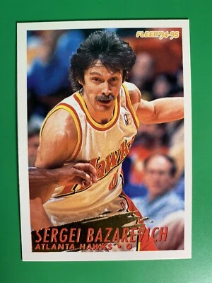 1994-95 Fleer Sergei Bazarevich RC #241 Atlanta Hawks - Image 1 of 2