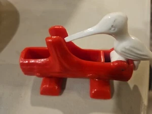 vintage 1950's Wood Pecker toothpick holder - Picture 1 of 3